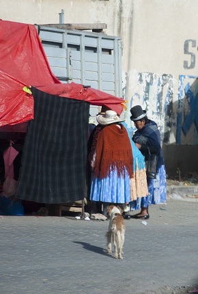 Boliviennes au marché, La Paz
